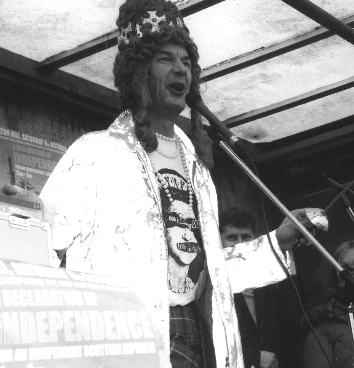 Her Madge at Claton Hill demo, Edinburgh, taken by Myra Armstrong